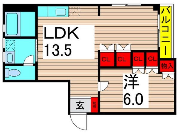 ＷＩＳＴＥＲＩＡ(ｳｲｽﾃﾘｱ)の物件間取画像